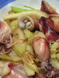 台湾家庭料理♪イカ&セロリの炒めもの♪ -レシピのメイン写真