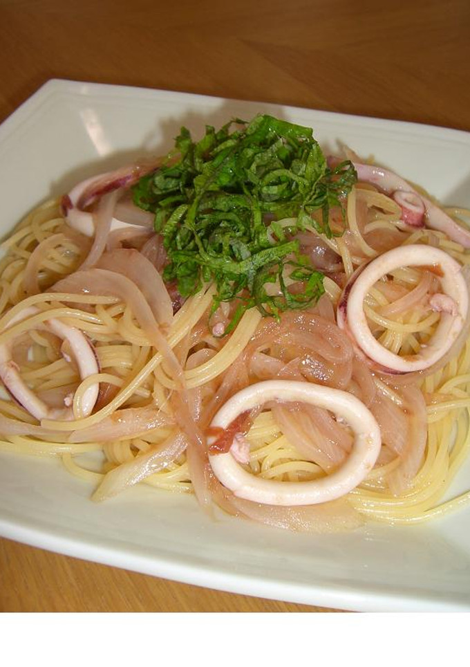 梅とイカの和風パスタ-レシピのメイン写真