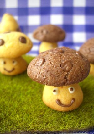 ♫♬♪ベビーチョコできのこのクッキー♪♬-レシピのメイン写真