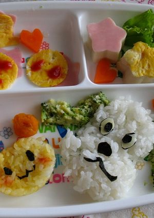 【誕生日】わんわん＆うーたんプレート-レシピのメイン写真