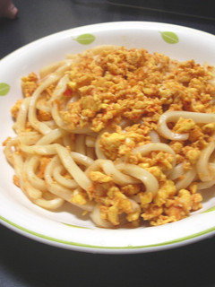 ピリ辛☆たまトマうどん-レシピのメイン写真