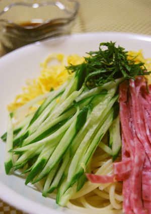 冷やしスパ-レシピのメイン写真