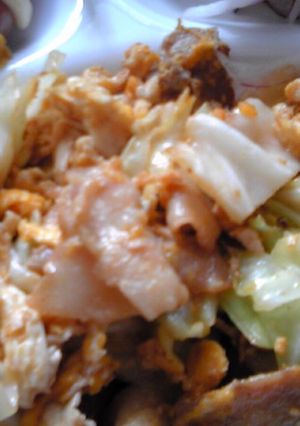 簡単 卵入り豚バラ肉野菜炒め-レシピのメイン写真