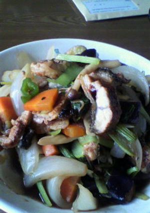 とっても簡単☆うなぎ野菜いため-レシピのメイン写真