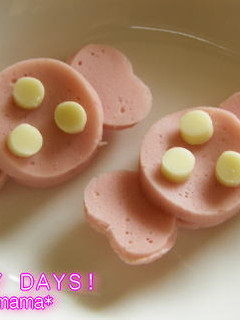ソーセージで可愛いキャンディ(キャラ弁)-レシピのメイン写真