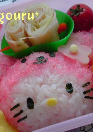 キャラ弁♡着ぐるみクマのキティちゃん♡-レシピのメイン写真