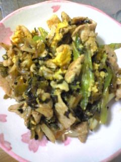 豚と高菜の炒め物〜☆-レシピのメイン写真