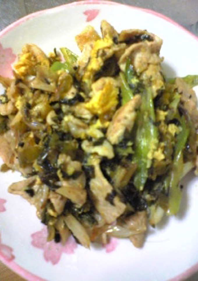 豚と高菜の炒め物〜☆-レシピのメイン写真