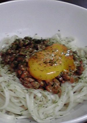 青のり香る☆納豆うどん-レシピのメイン写真
