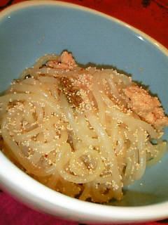 しらたきde パスタ? しらたき明太子 -レシピのメイン写真