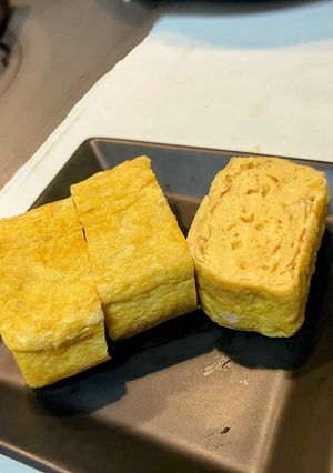 弁当用の甘め柔らか卵焼き-レシピのメイン写真