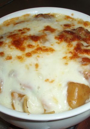 残ったカレーで！カレーパスタグラタン-レシピのメイン写真