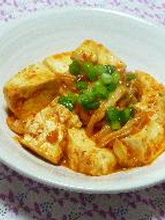 キムチと豆腐の味噌炒め-レシピのメイン写真