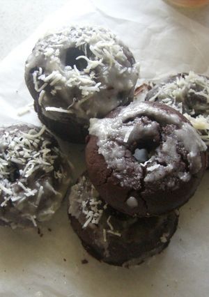 ベイクチョコドーナツ☆焼きﾄﾞｰﾅﾂ-レシピのメイン写真