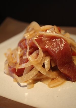 ოまぐろと玉ねぎの中華風ო-レシピのメイン写真