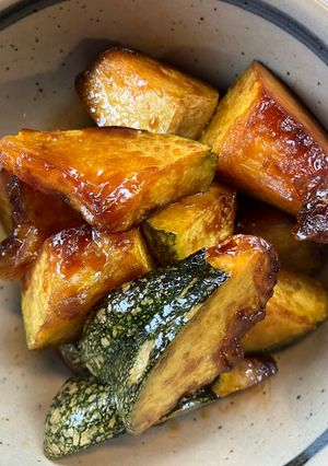 【未熟なカボチャを美味しく煮る🎃】-レシピのメイン写真