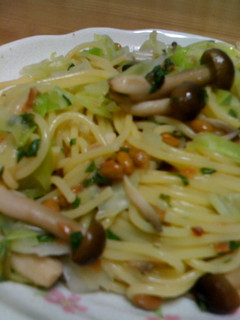 梅シソ納豆パスタ-レシピのメイン写真