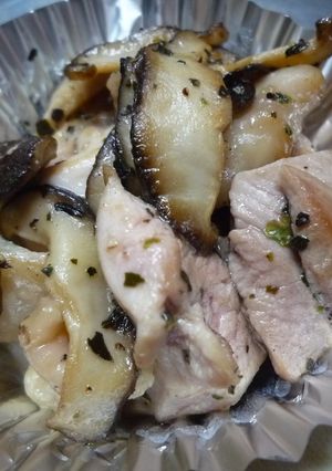 お弁当に☆鶏肉と椎茸のレモンバジル焼き-レシピのメイン写真