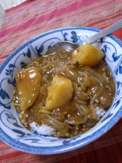☆残った肉じゃがで手抜きカレー丼☆-レシピのメイン写真