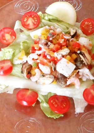 ギリシャ風シーフードサラダ-レシピのメイン写真