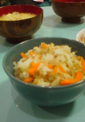人参と挽き肉の大満足混ぜご飯-レシピのメイン写真