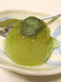 はちみつで食べる*青汁寒天-レシピのメイン写真