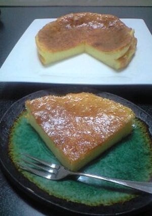 洗い物４つ♪簡単しっとりチーズケーキ☆-レシピのメイン写真