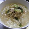 中華風 青梗菜と豚肉のあったかそうめん