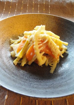 タケノコとニンジンで♪塩味きんぴら-レシピのメイン写真