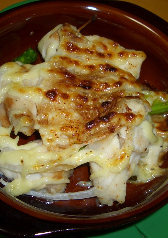 鶏むね肉とアスパラの和風マヨ焼き☆-レシピのメイン写真
