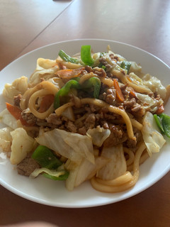 青鬼たれで焼きうどん-レシピのメイン写真