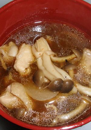 鶏としめじのさっぱり濃い味スープ-レシピのメイン写真