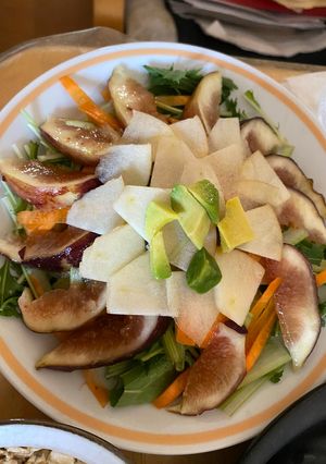 無花果と林檎と水菜とセロリのサラダ-レシピのメイン写真