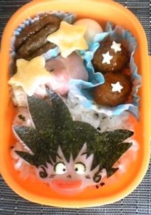 ドラゴンボール★悟空幼少期のキャラ弁★-レシピのメイン写真