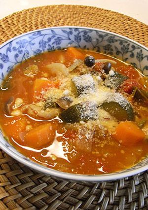 ダイエットにも！うちのミネストローネ-レシピのメイン写真