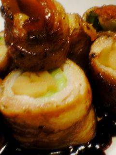 あさつきとメンマの照り豚肉巻き焼き-レシピのメイン写真