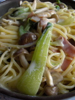 青梗菜の中華風パスタ-レシピのメイン写真