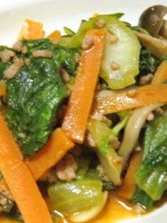青梗菜ときのこの中華風炒め-レシピのメイン写真