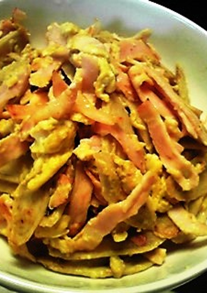 ★ごぼうとハムと玉子の炒め物★-レシピのメイン写真