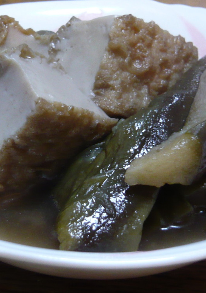 茄子と厚揚げの煮物-レシピのメイン写真