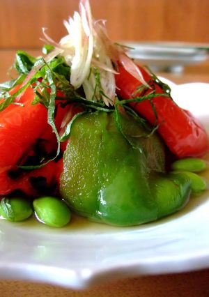【夏野菜】甘～いピーマンの焼きびたし-レシピのメイン写真