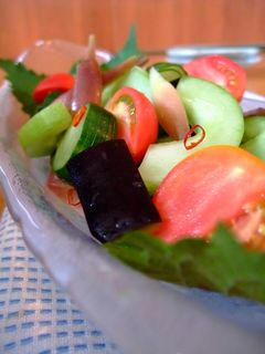 【夏野菜】白瓜と茄子・胡瓜の和風サラダ-レシピのメイン写真