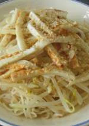 ちくわともやしのごまマヨだれそうめん-レシピのメイン写真