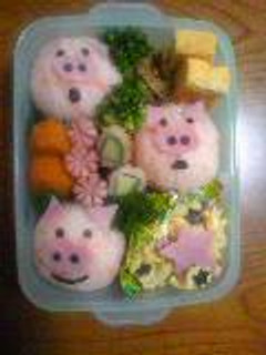 三匹のこぶた弁当-レシピのメイン写真