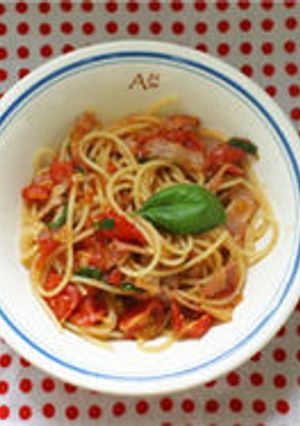バジルとトマトのパスタ-レシピのメイン写真