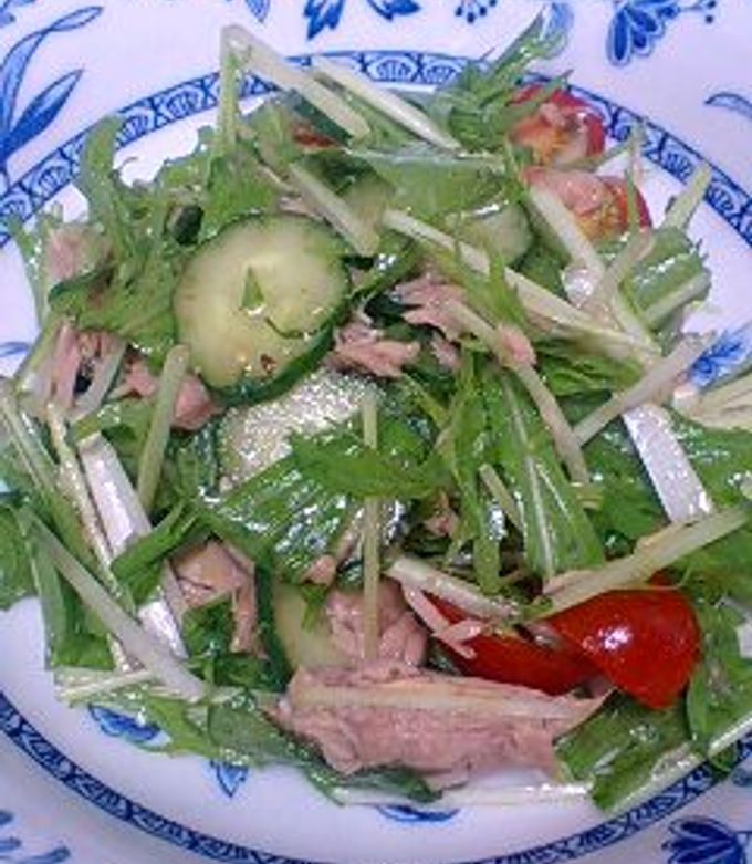 娘の為の☆水菜のサラダ☆ by いなママS 【クックパッド】 簡単