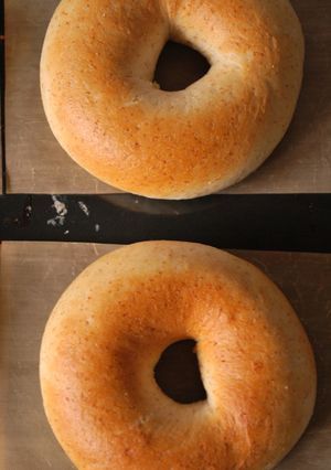 米粉と全粒粉のベーグル-レシピのメイン写真