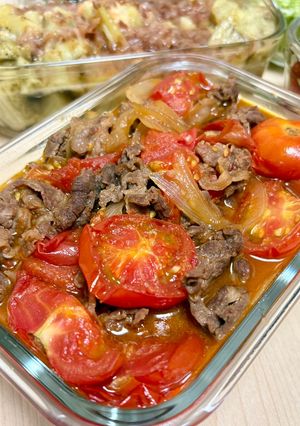 牛肉とトマトのすき煮-レシピのメイン写真