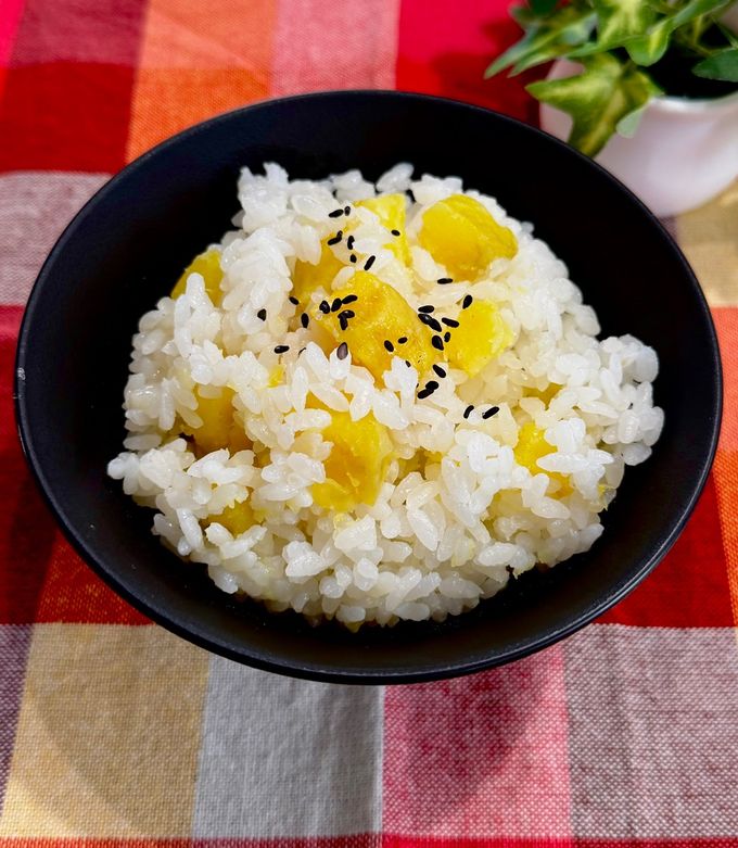 切り餅inでモチモチ🍠さつまいもご飯-レシピのメイン写真