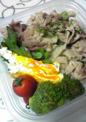 ネギ塩豚丼弁当-レシピのメイン写真